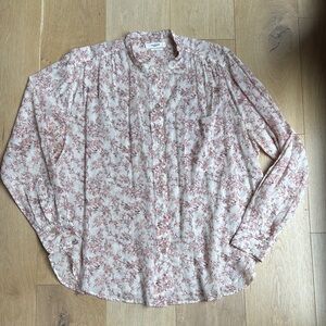 Isabel Marant Pink and White Casual Button Down Shirt